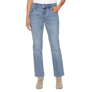 Hudson Los Angeles Straight Leg Jeans 12 Double Button Pockets Stretch